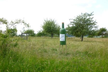 Streuobstwiese mit Figurenbeute